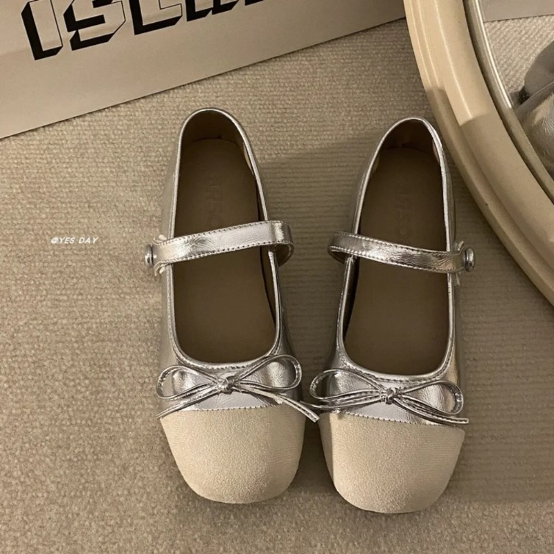 Women'S Shoes Loafers Black - Bowknot Shoes Novelty Design Chic Vintage