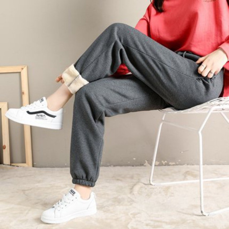 Women High Waist Fleece Lined  - đánh giá và giá Women Shoes Joggers
