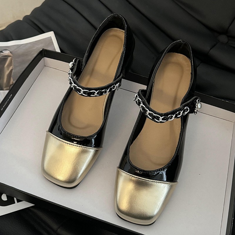 2026 Pearl Clasp Thick-Topped  - đánh giá và giá Mary Jane Shoes