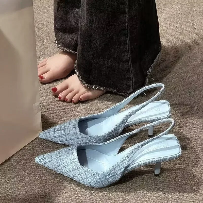 Fashion brand designed knitted - đánh giá và giá Pointed Toe Flat