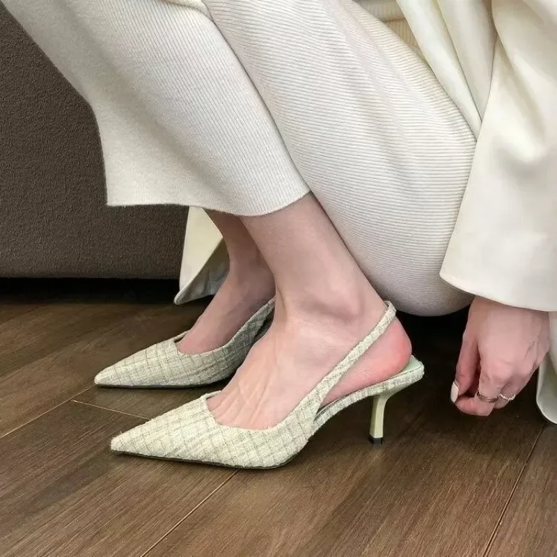 Fashion brand designed knitted - đánh giá và giá Pointed Toe Flat