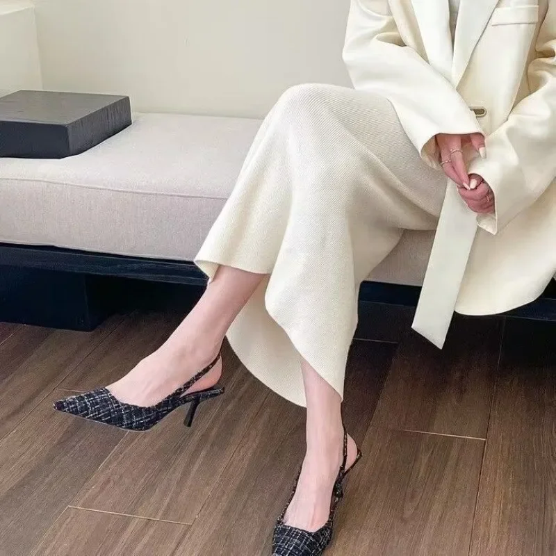 Fashion brand designed knitted - đánh giá và giá Pointed Toe Flat