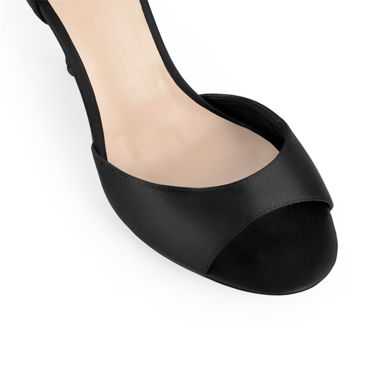 Onlymaker Polka Dot Satin High - đánh giá và giá Ribbon Tie Heel