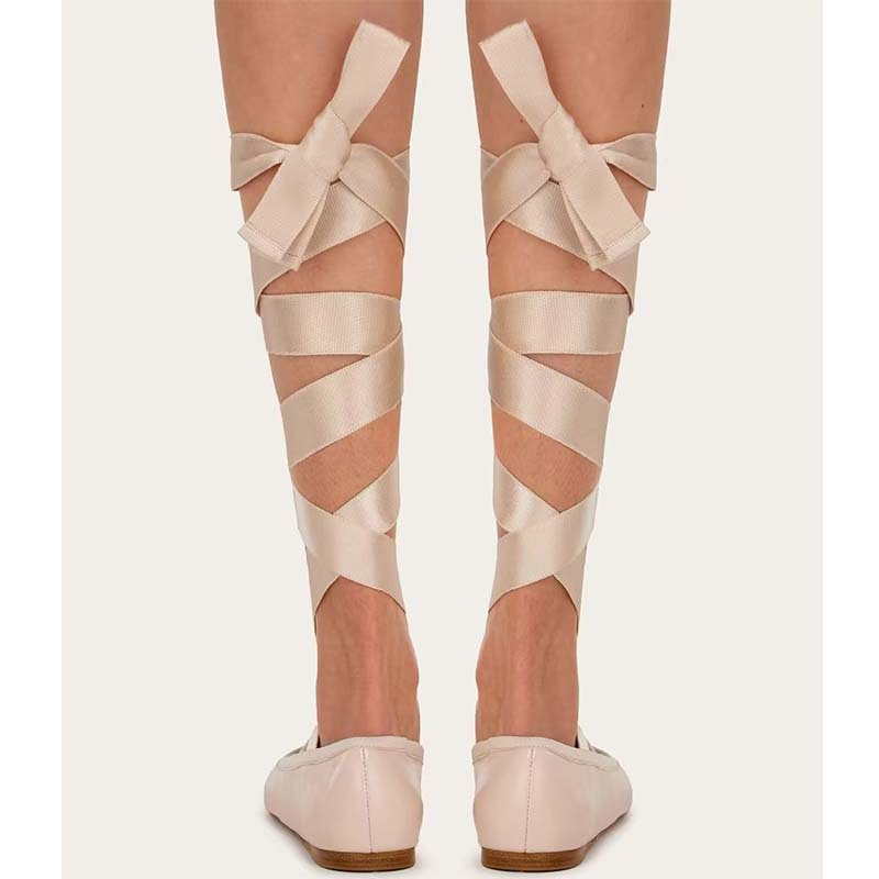 Women Ballet Flat Shoes Child  - đánh giá và giá Ribbon Tie Heel