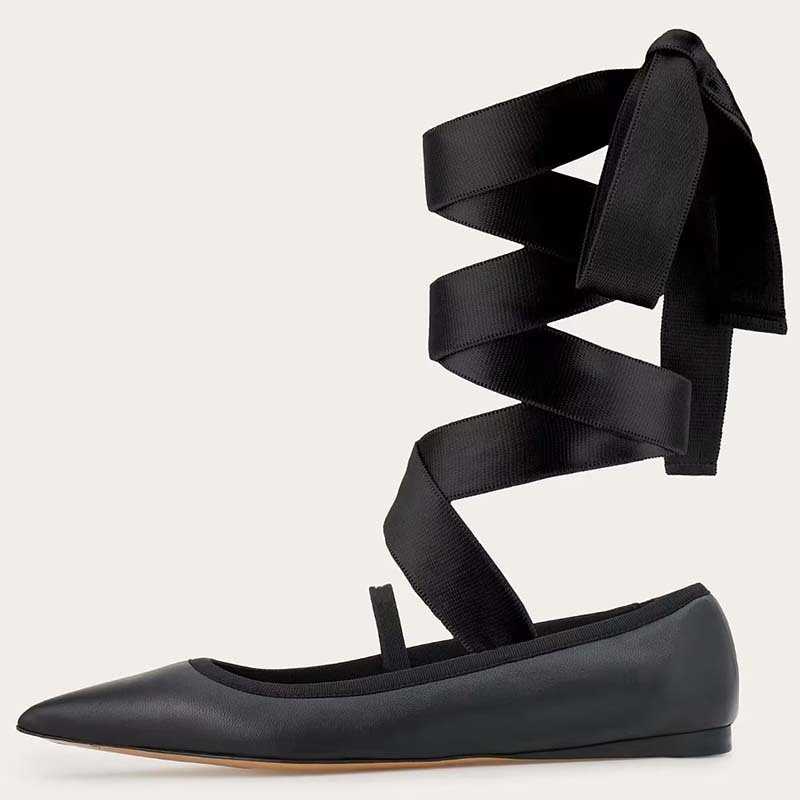 Women Ballet Flat Shoes Child  - đánh giá và giá Ribbon Tie Heel