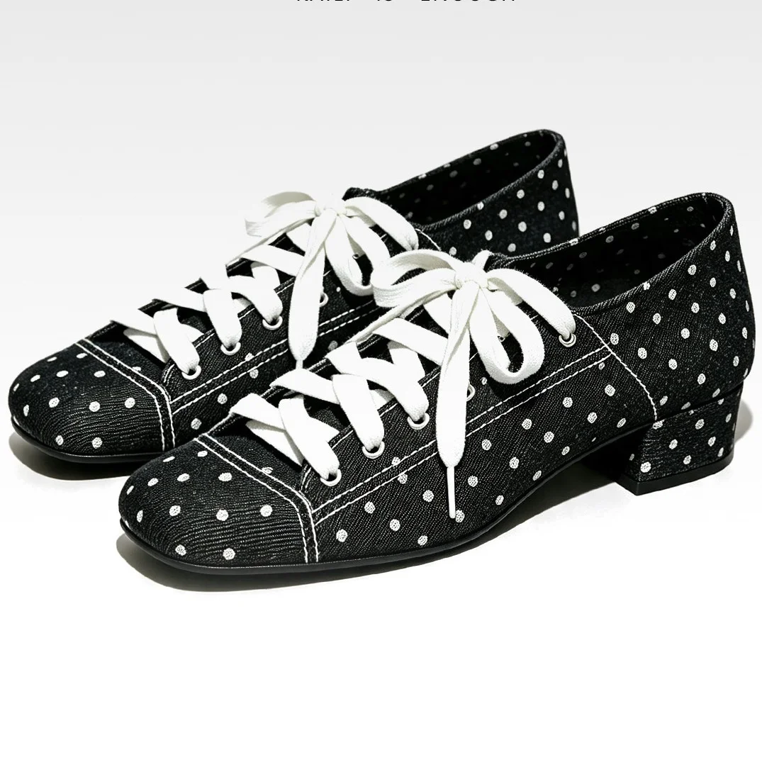 2027 Women Polka Dot Low Block - đánh giá và giá Mary Jane Shoes