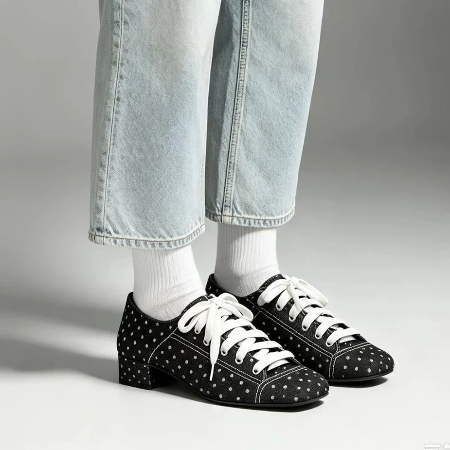 2027 Women Polka Dot Low Block - đánh giá và giá Mary Jane Shoes