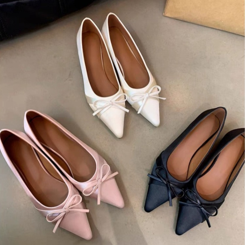 Summer New Style Chiffon Fashi - đánh giá và giá Pointed Toe Flat
