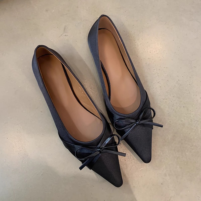 Summer New Style Chiffon Fashi - đánh giá và giá Pointed Toe Flat